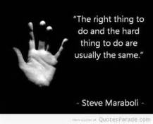 Doing the right thing