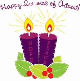 Advent week 2 candle